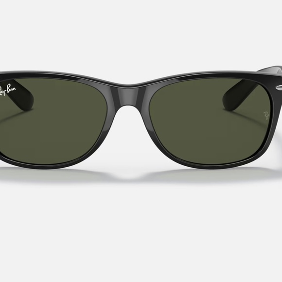 Ray-Ban New Wayfarer Classic sunglasses (RB2140). Black frame/green lenses - Picture 11 of 12